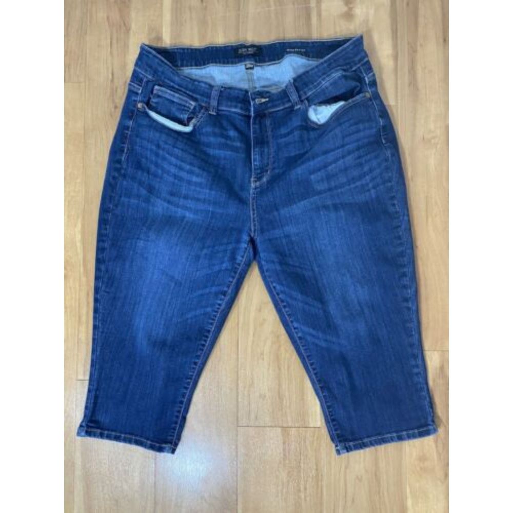 Judy Blue Jeans Women's 20W Blue Skinny Fit Capri